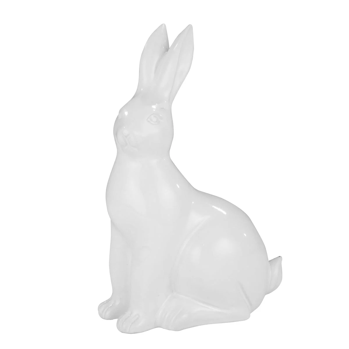 Sagebrook Home Ceramic 15`` Rabbit, White