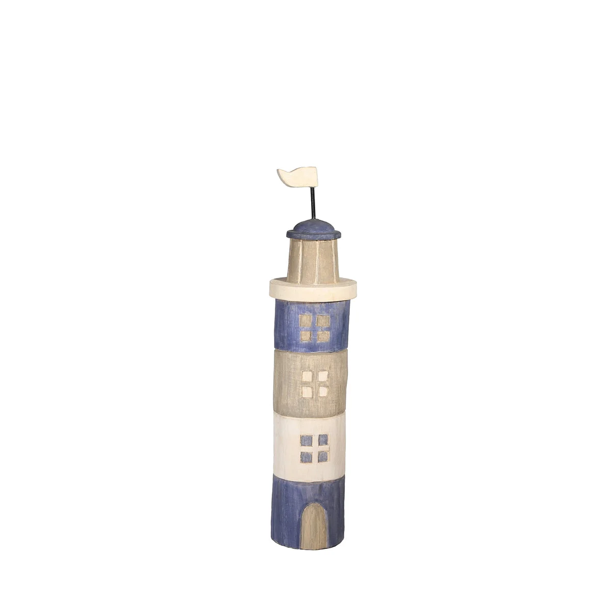 Sagebrook Home 14579-02 19.75" Mango Wood Light House Log, Multi