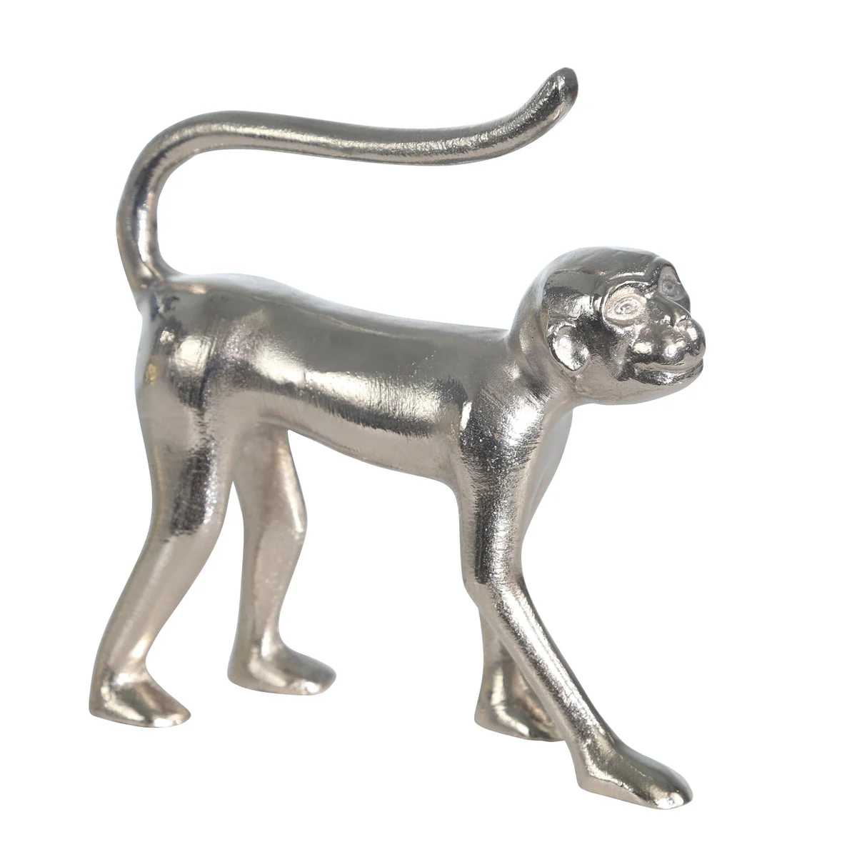 Sagebrook Home 14588-02 10" Aluminum Walking Monkey, Silver
