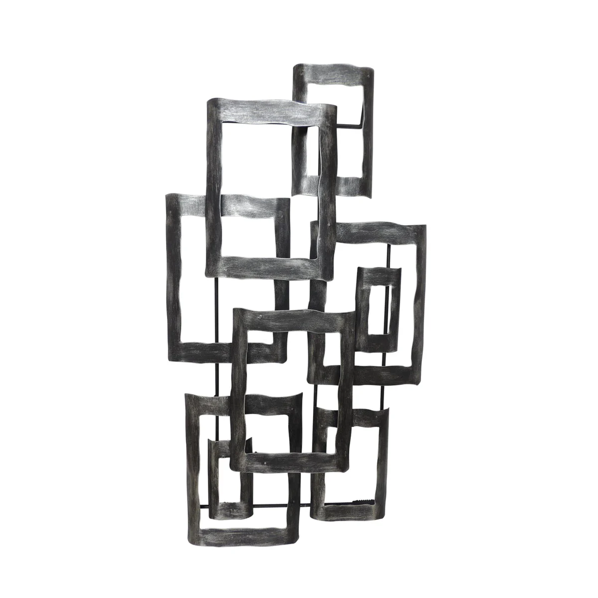 Sagebrook Home 14602-01 19" Metal Contemporary Wall Dec Antique Silver, Wb