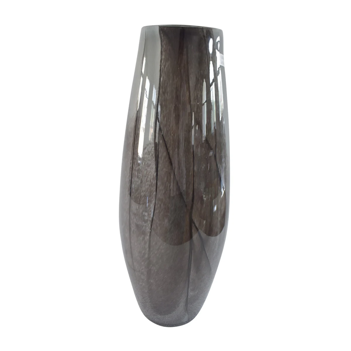Sagebrook Home Glass 20`` Vase, Smoke