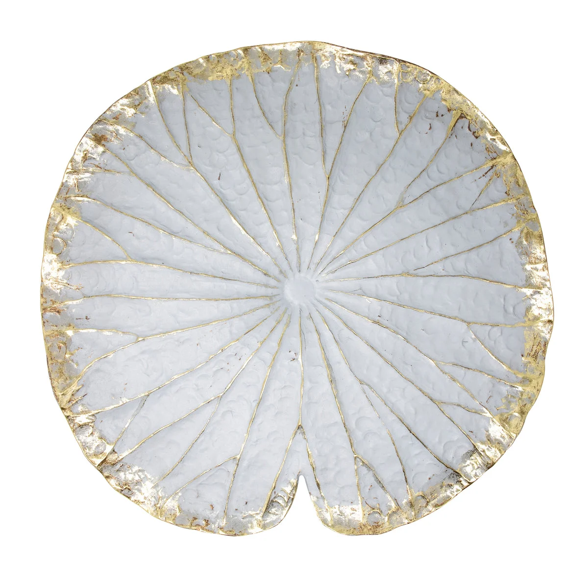 Sagebrook Home Polyresin 19`` Lotus Wall Decor, Cream/Gold Wb