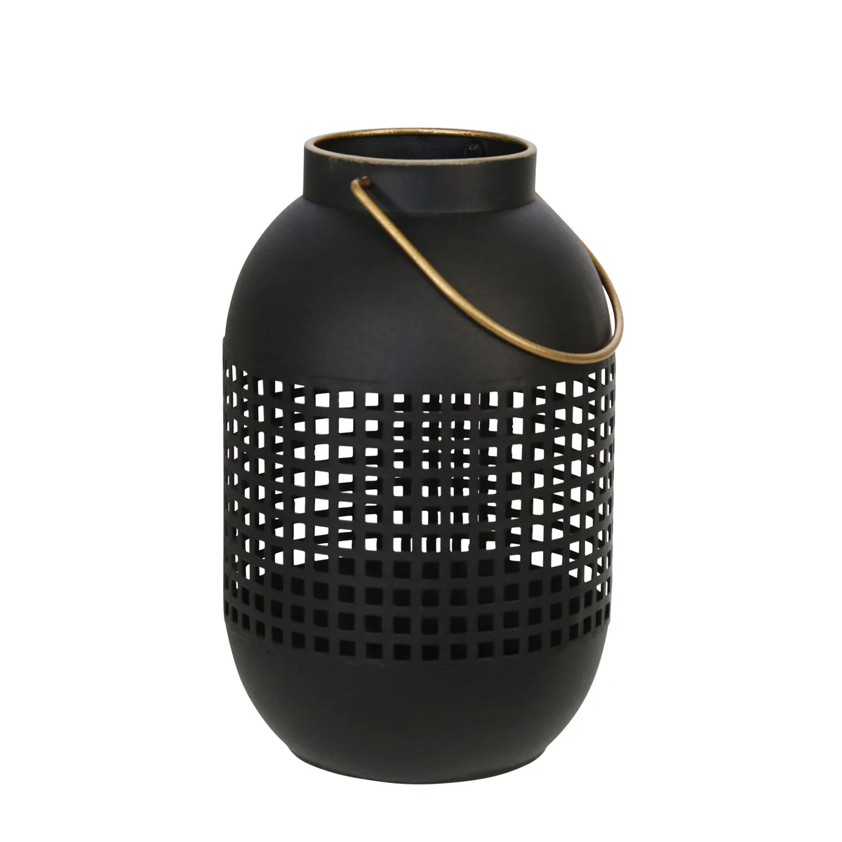 Sagebrook Home 15385-01 11" Metal Cage Hurricane Lantern, Black