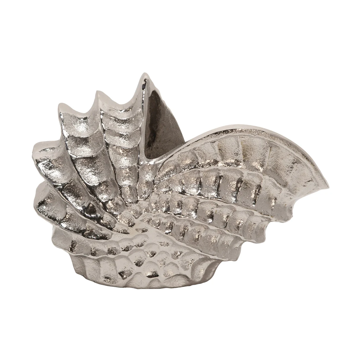 Sagebrook Home Metal 10" Shell, Silver