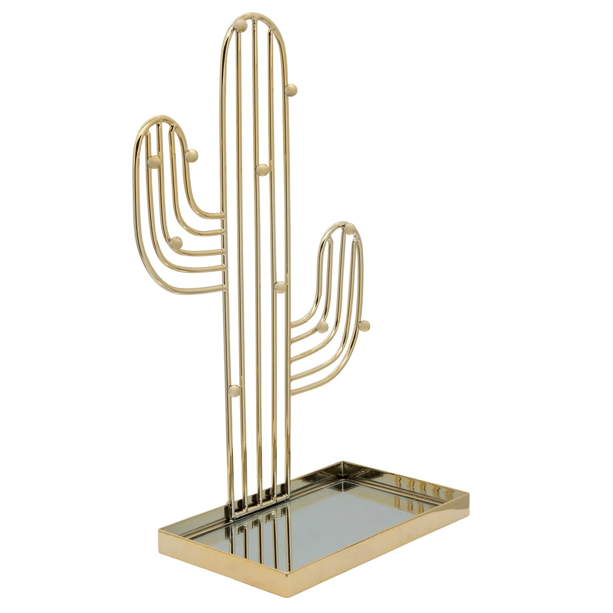 Sagebrook Home Metal 11`` Cactus Rack, Gold