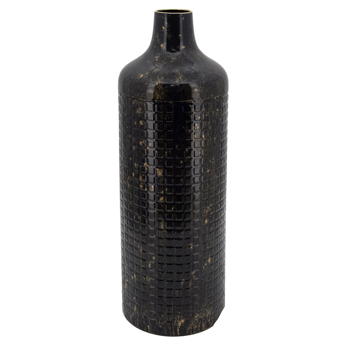 Sagebrook Home Metal 22"H Metallic Vase, Black