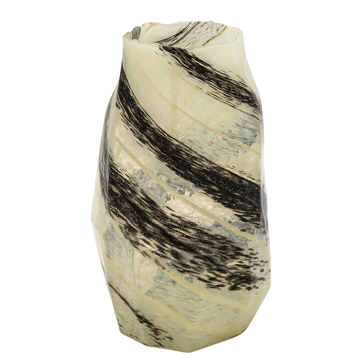 Sagebrook Home 15937-02 11" H Glass Hand Blown Vase, Gray
