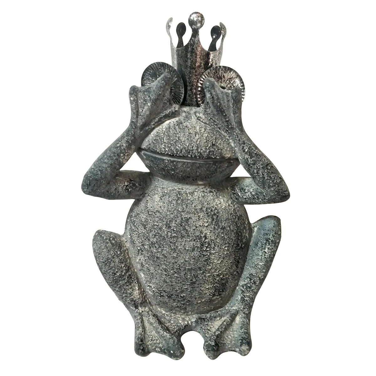 Sagebrook Home 15986-01 21" H Resin, No See Frog, Gray