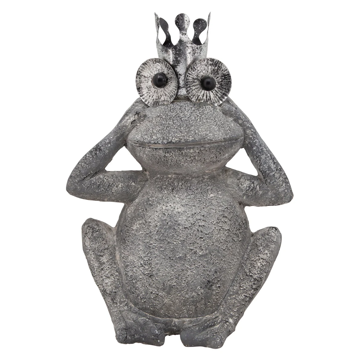 Sagebrook Home 15986-02 21"H Resin, No Hear Frog, Gray