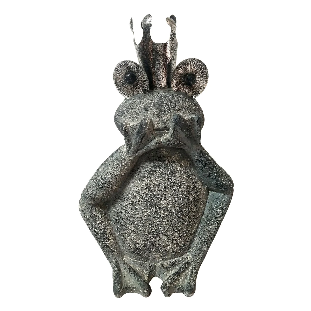 Sagebrook Home 15986-03 21" H Resin, No Speak Frog, Gray
