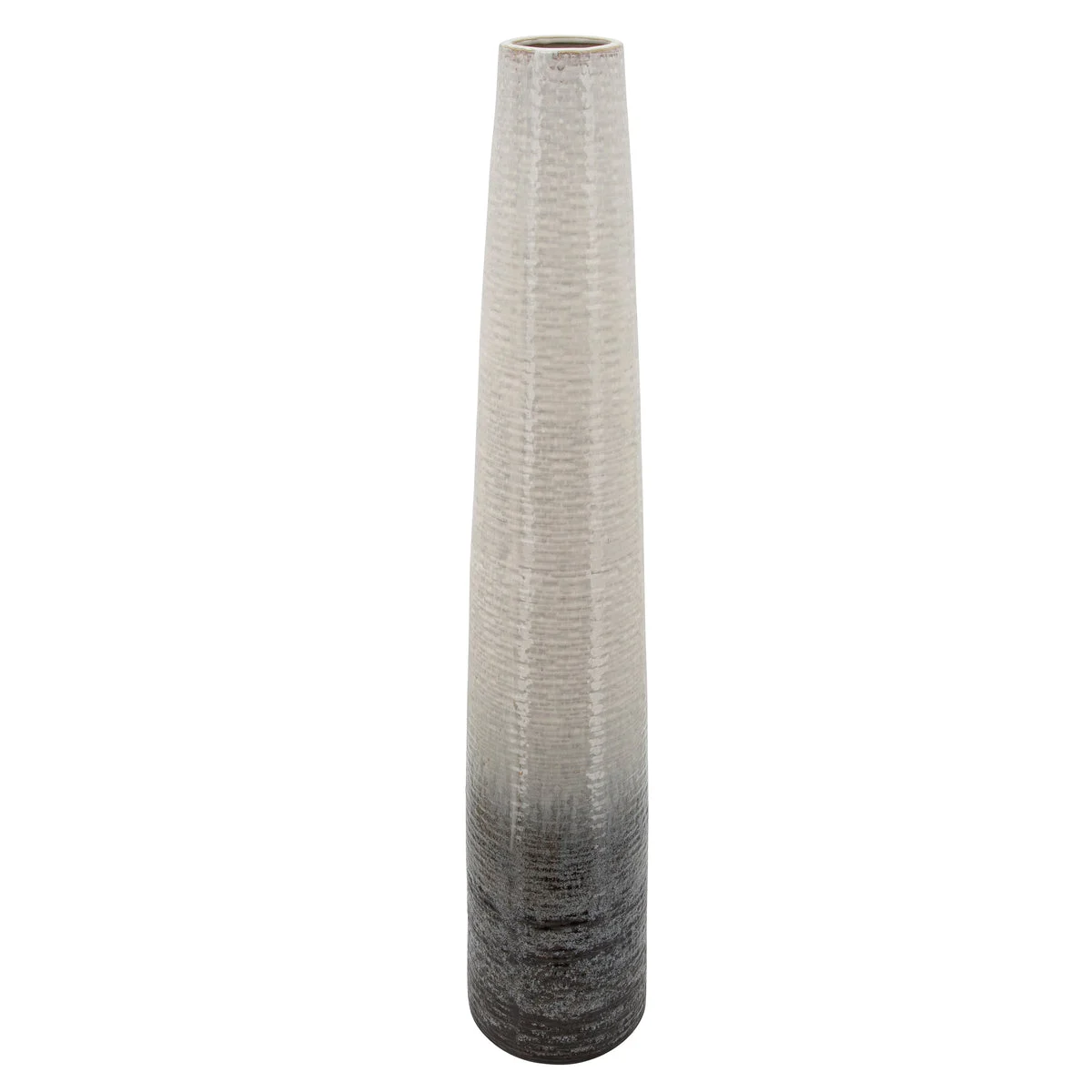 Sagebrook Home 39"H Textured 2-Tone Vase, Beige