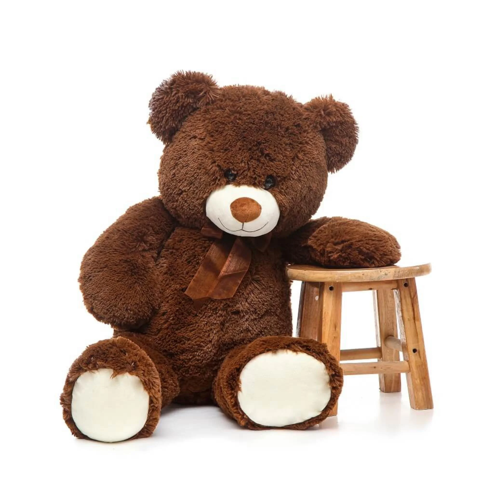 MorisMos Giant Teddy Bear 35.4” Soft Stuffed Animal Big Bear Plush Toy, Chocolate