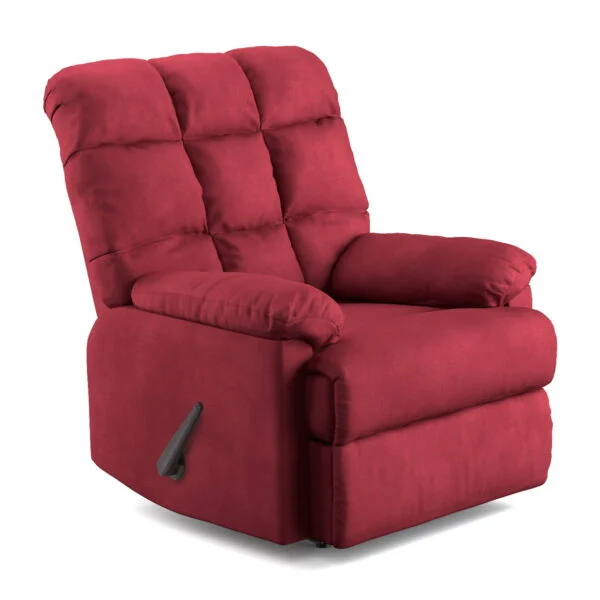Mainstays Crimson Red Microfiber Recliner