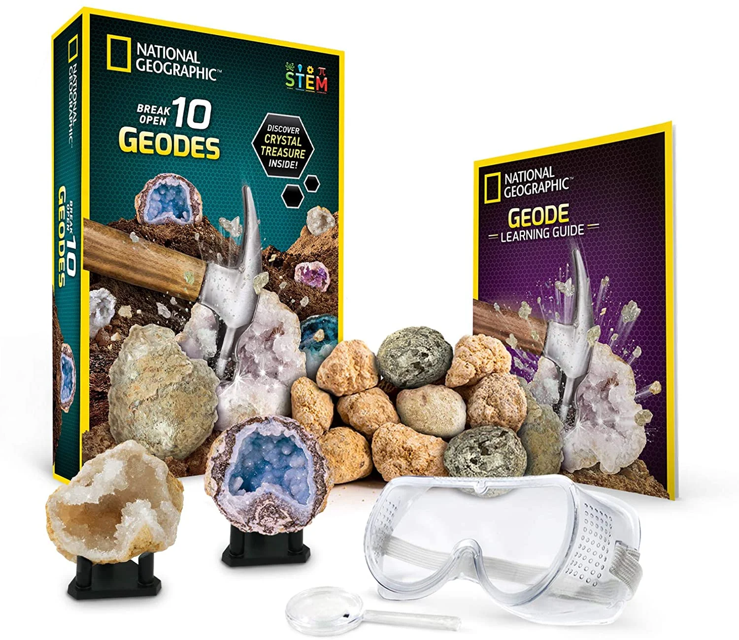 NATIONAL GEOGRAPHIC Break Open 10 Premium Geodes