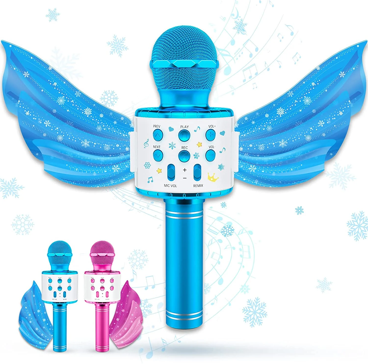 Karaoke Microphone for Kids Stocking Stuffers, blue