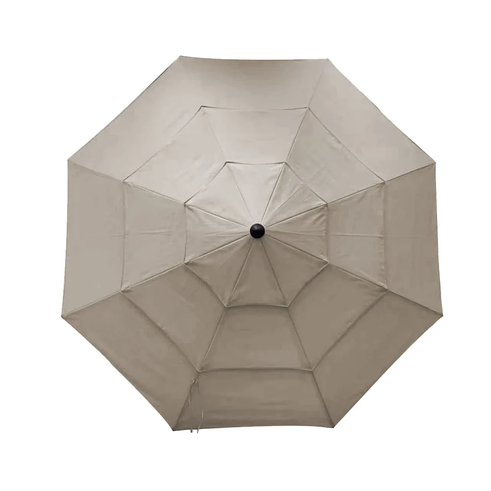 SimplyShade 11-ft Greige Auto-tilt Market Patio Umbrella