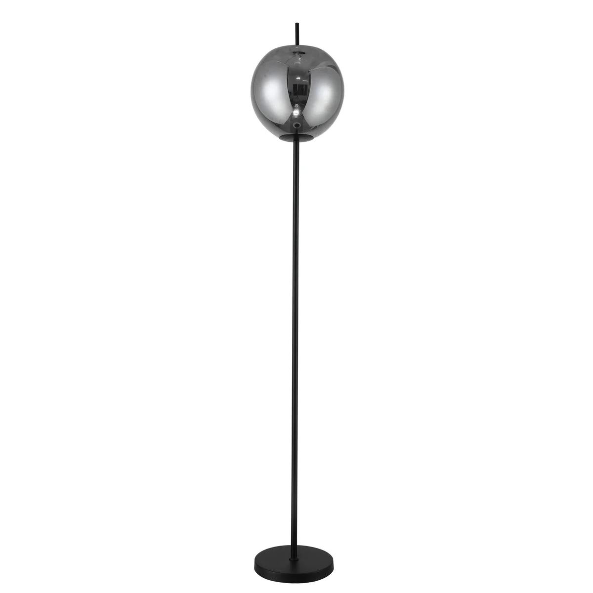 Sagebrook Home 51115 68" Metal Floor Lamp With Glass Smoke Shade