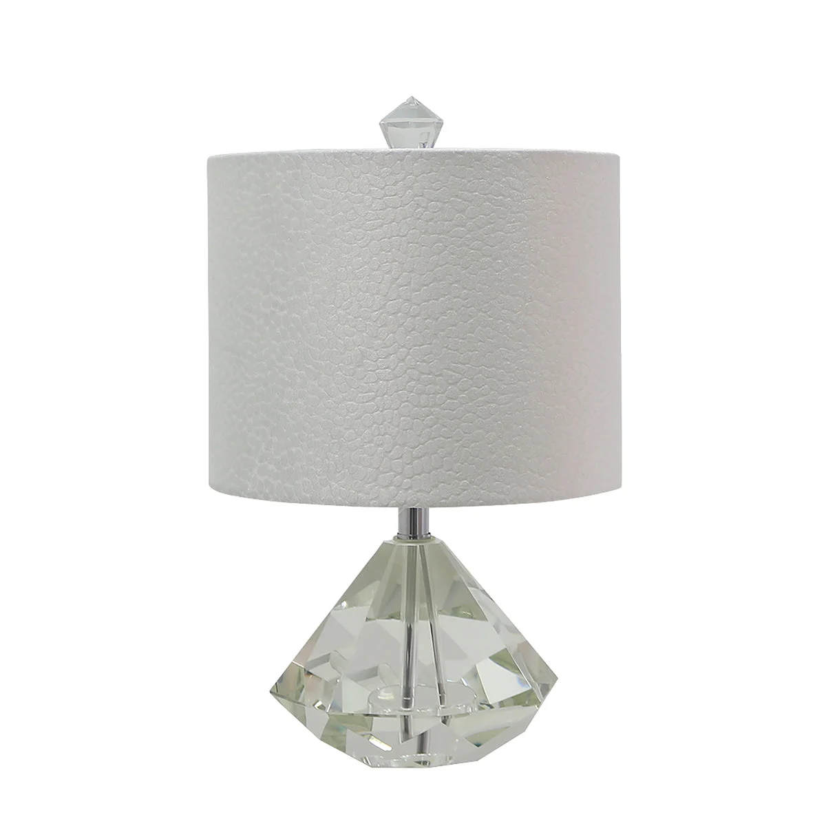 Sagebrook Home 51165 15.25" Crystal Diamond Table Lamp, Clear