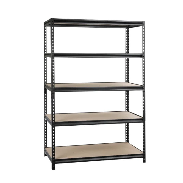 WORKPRO 48-inch 5-Tier Freestanding Shelf with Particle Board Shelves, 800 lb. Capacity