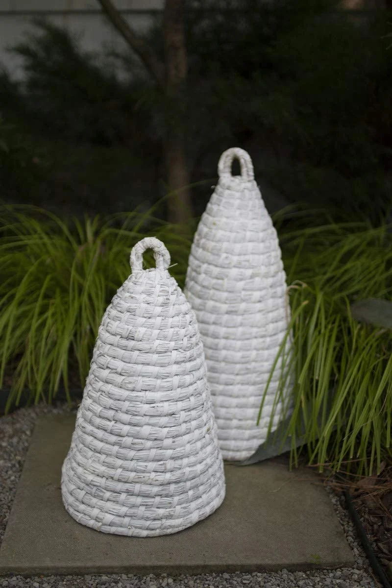 Kalalou A6231 White Bee Skeps