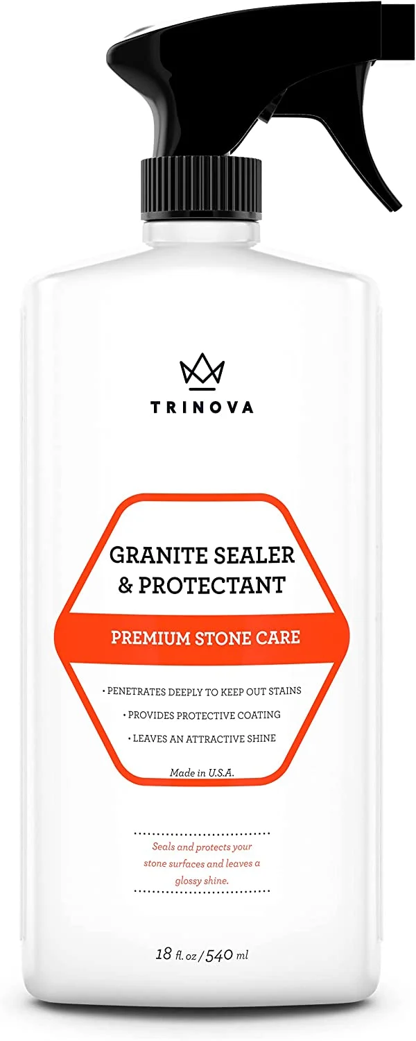 TriNova Granite Sealer & Protector, Best Stone Polish, 18 OZ