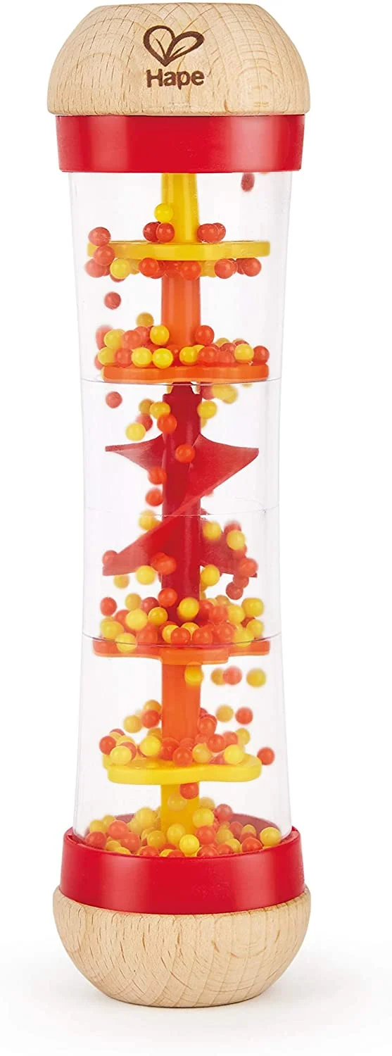 Hape Beaded Raindrops, Mini Wooden Musical Toddler Instrument