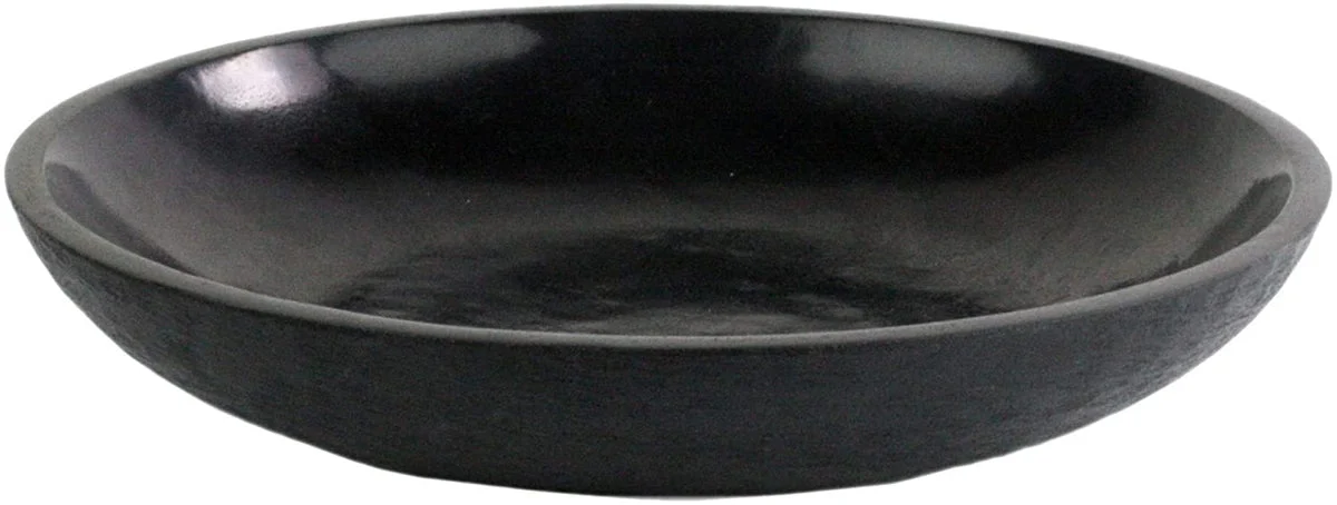 Benzara Bowl Design Soapstone Accent decor, Large, Black