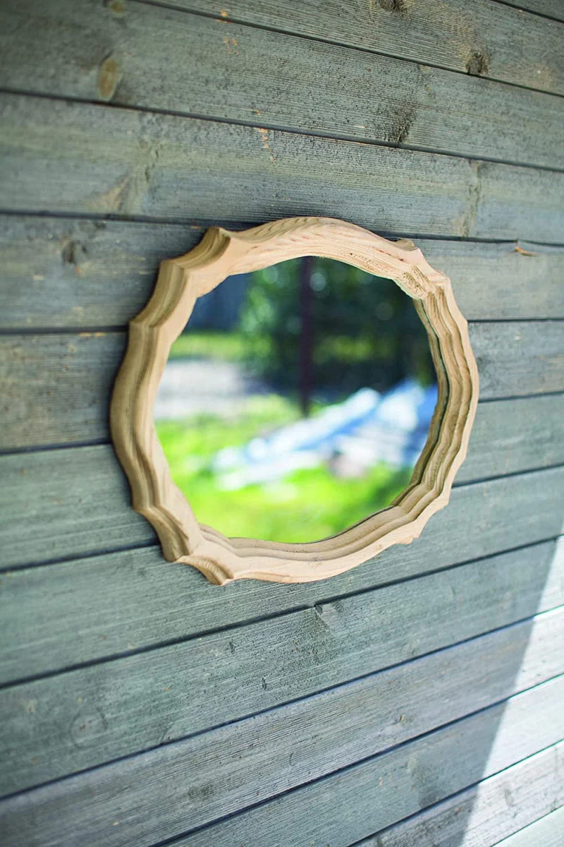 Kalalou CCG1562 Oval Wooden Mirror