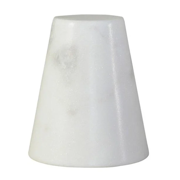 Benzara Conical Shaped Marble Bracelet Holder, Large, White