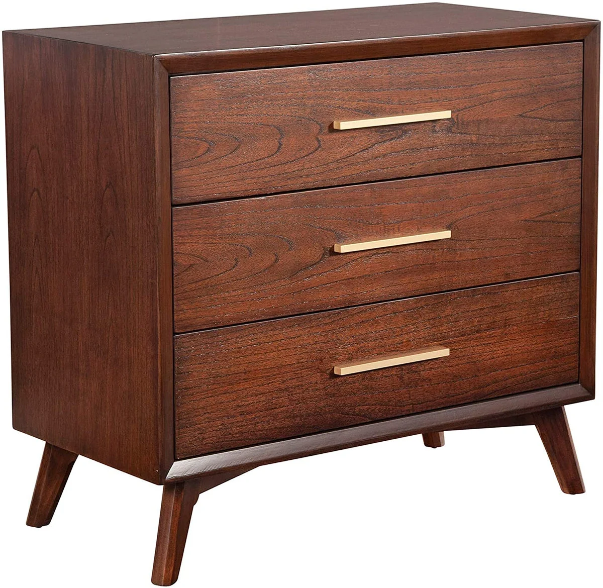 Benzara 33 Inch Wooden Chest with 3 Drawers, Small, Brown