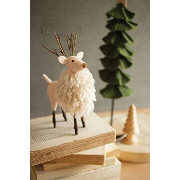 Kalalou CHB2259 Pink Felt Deer