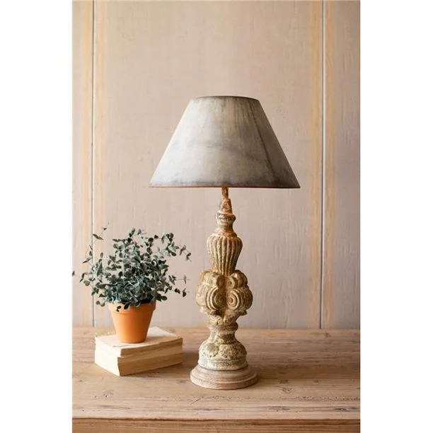 Kalalou CCG1593 Table Lamp with Sculpted Base