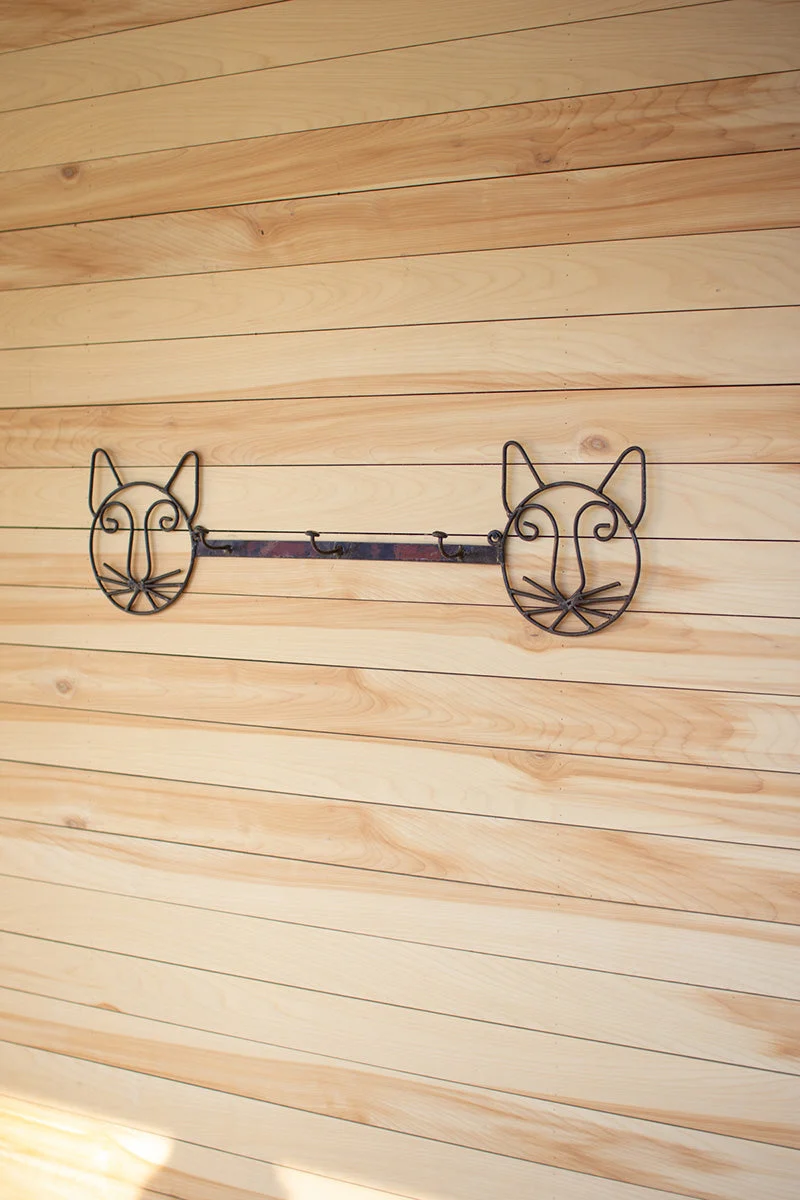Kalalou A6258 Recycled Rustic Metal Coat Rack  Cat