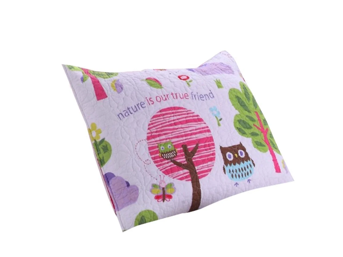 Benzara Skeena Standard Size Pillow Sham with Nature Inspired Prints, Multicolor