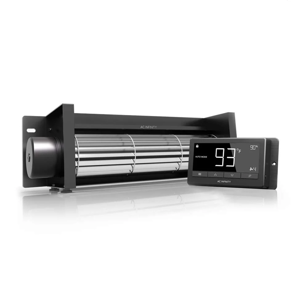 AC Infinity AIRBLAZE T12, Universal Fireplace Blower Fan Kit 12″ with Temperature and Speed Controller, Compatible with Lennox, Hearth Glo, Majestic, Rotom Fireplaces, for Home Heat Circulation