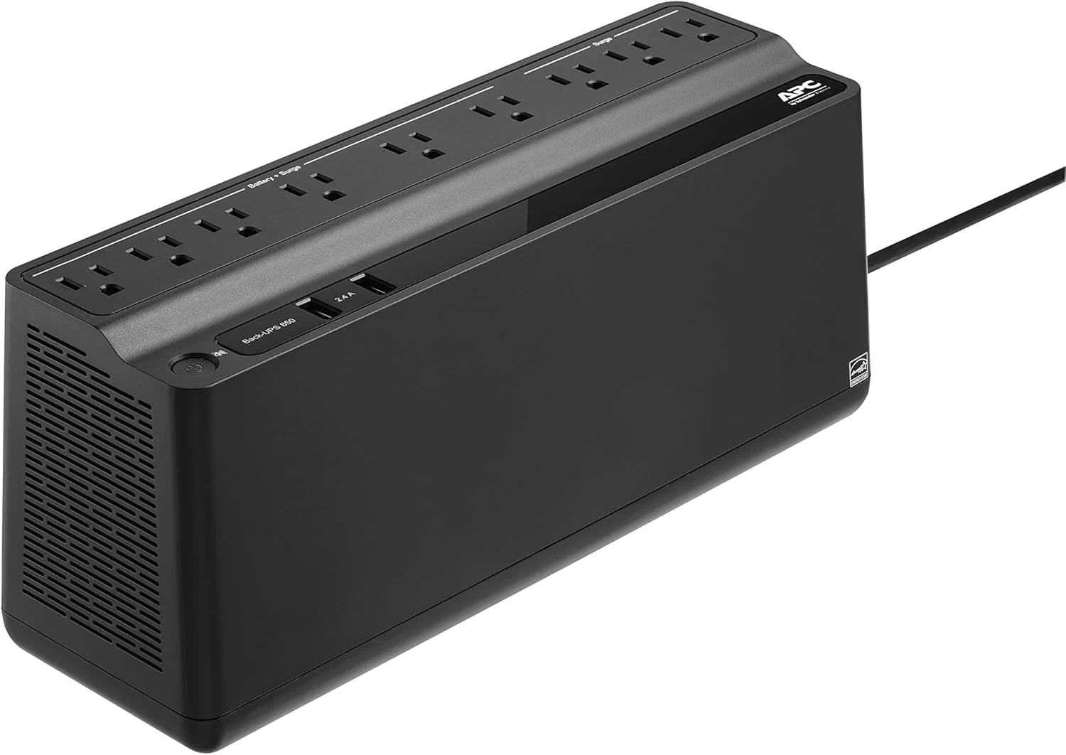 APC BE850M2 Smart-UPS 850 VA Battery Backup System, 9 Outlets, 354 J