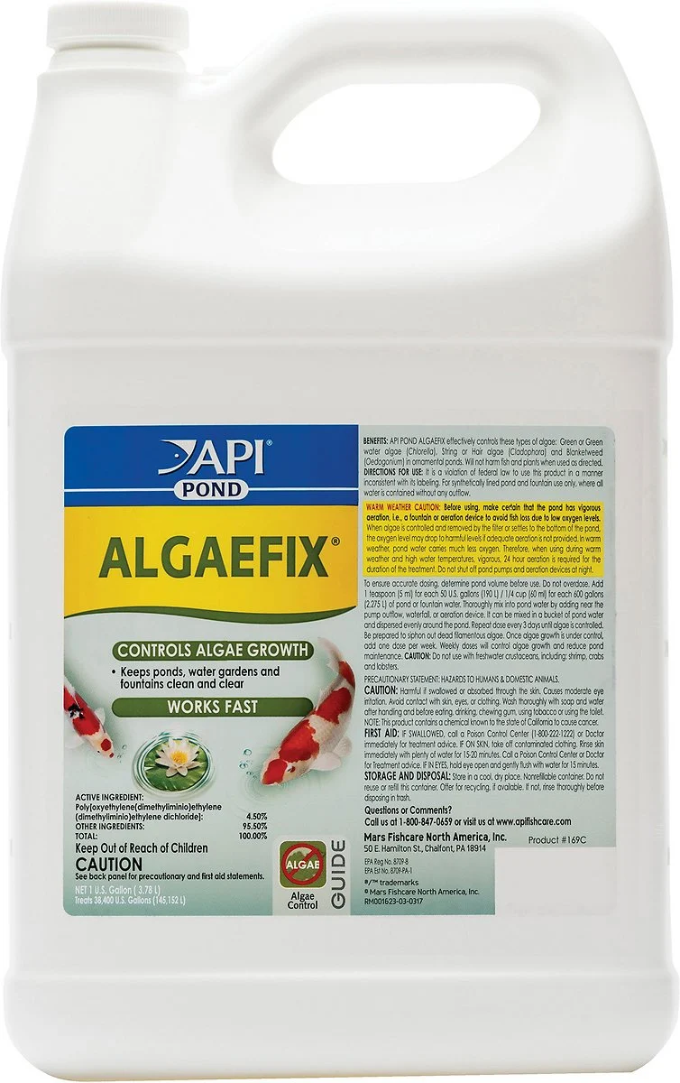 API Pond Algaefix Algae Control Solution, 1-Gallon