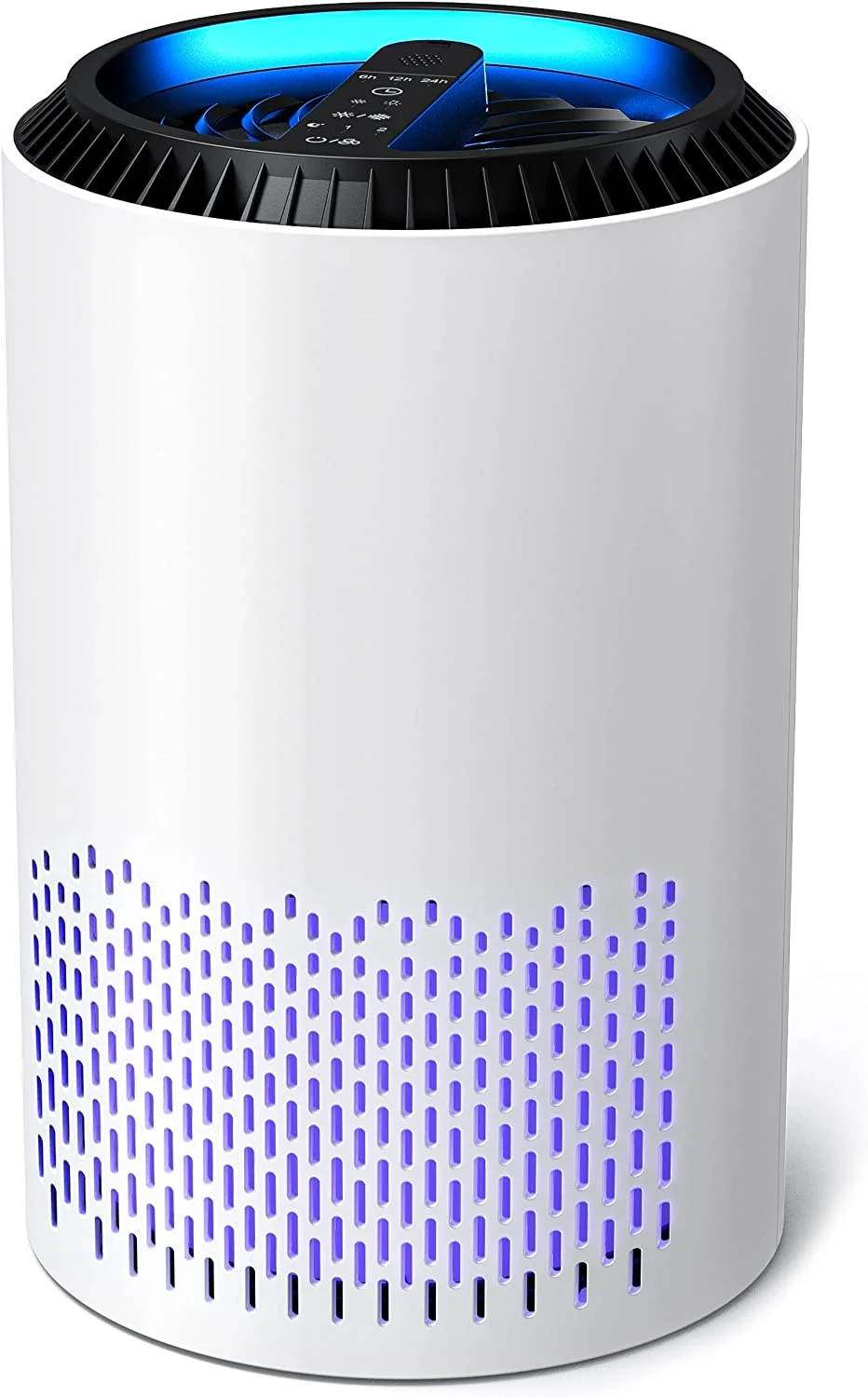 AROEVE Air Purifiers for Home, H13 HEPA Air Purifiers Air Cleaner For Smoke Pollen Dander Hair Smell Portable Air Purifier with Sleep Mode Speed Control For Bedroom Office Living Room, MK01- White