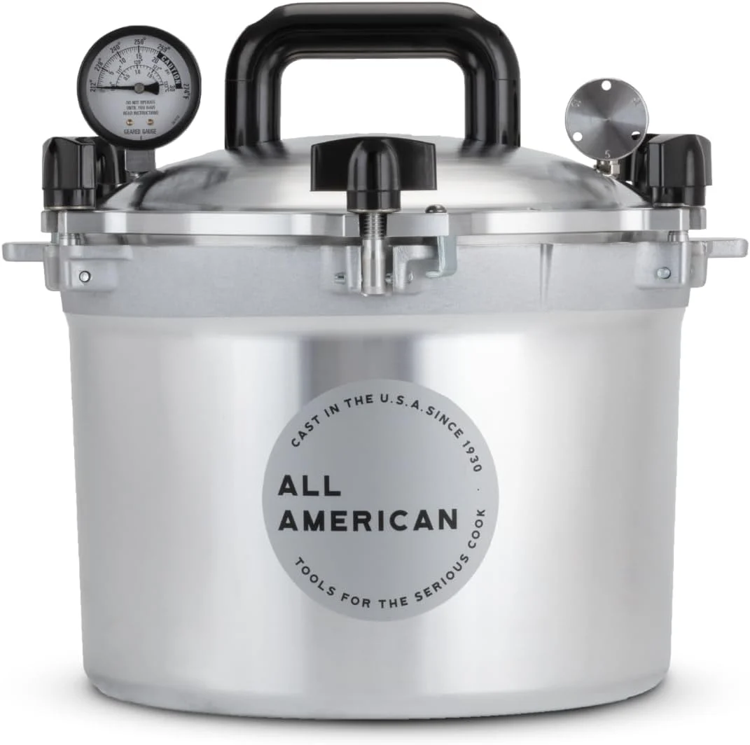 All American 1930: 10.5qt Pressure Cooker/Canner (The 910) – Exclusive Metal-to-Metal Sealing System – Easy to Open & Close – Suitable for Gas, Electric, or Flat Top Stoves – Made in the USA