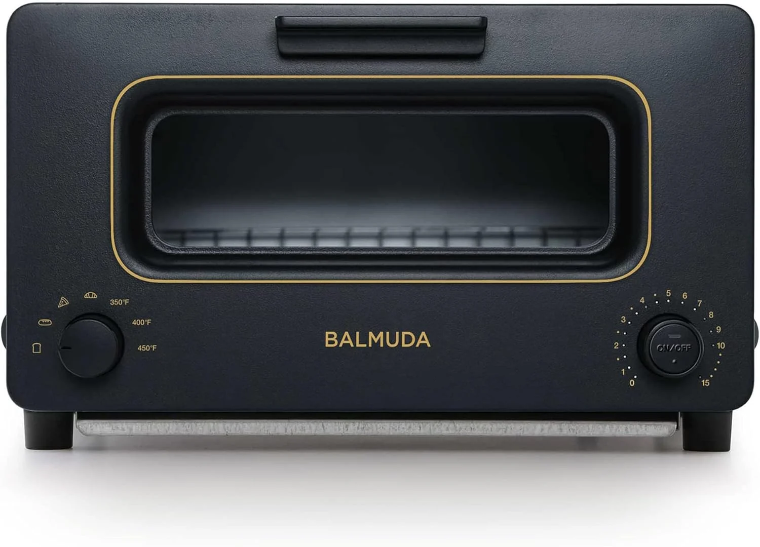 BALMUDA The Toaster | Steam Oven Toaster | Compact Size 14.1″ W x 12.6″ D x 8.2″ H | 5 Cooking Modes: Sandwich Bread, Artisan Bread, Pizza & Pastry, Oven | Baking Pan Included | US Version | Black