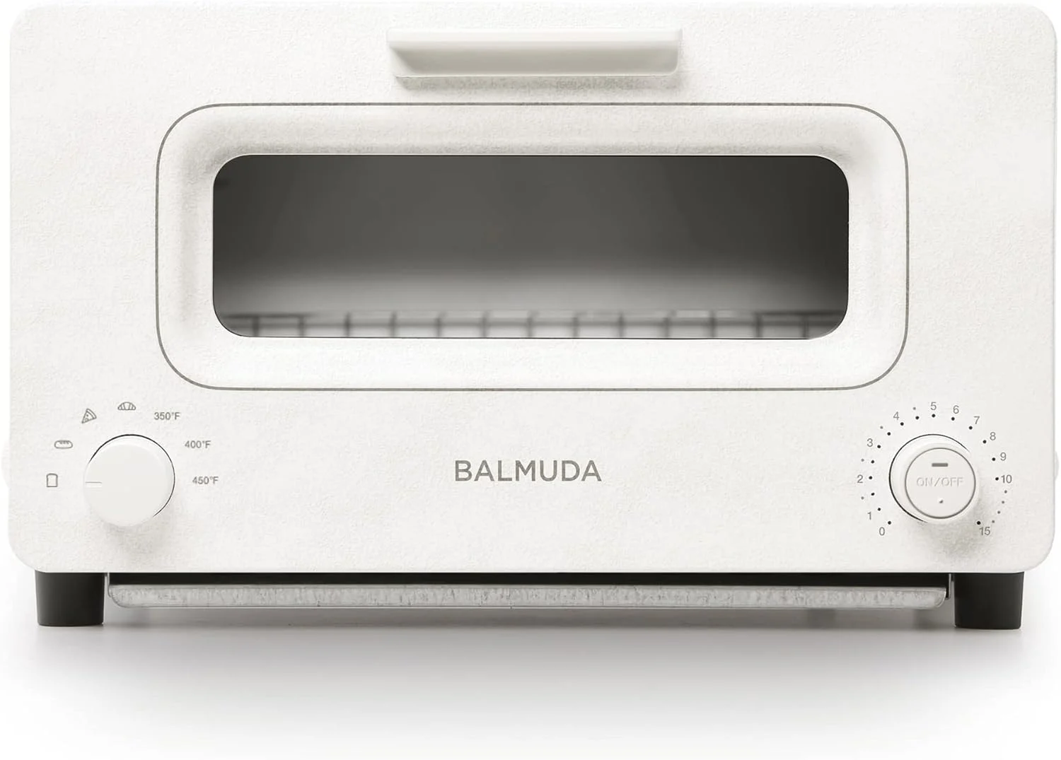 BALMUDA The Toaster | Steam Oven Toaster | Compact Size 14.1″ W x 12.6″ D x 8.2″ H | 5 Cooking Modes: Sandwich Bread, Artisan Bread, Pizza & Pastry, Oven | Baking Pan Included | US Version | White
