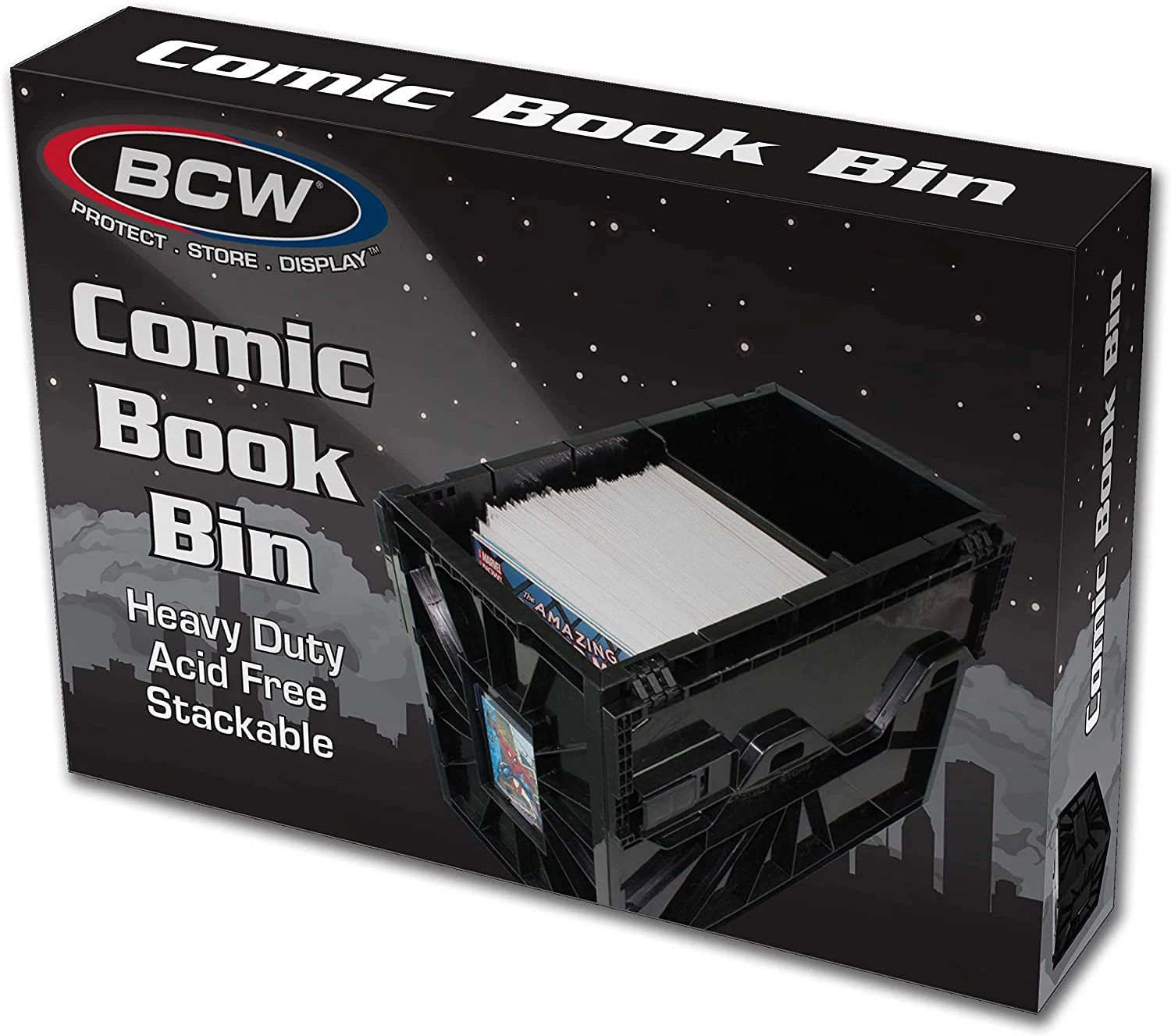 BCW Short Comic BIN – Plastic – Black