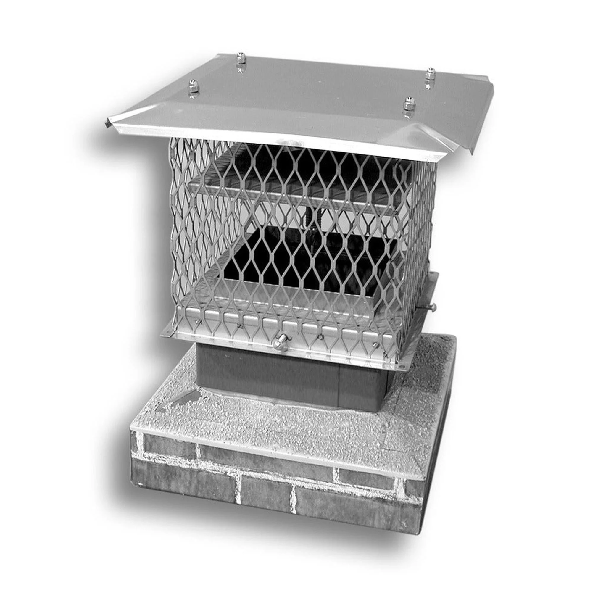 BDM Chim-A-Lator 8" x 18" Deluxe Fireplace Damper with 3/4" Mesh