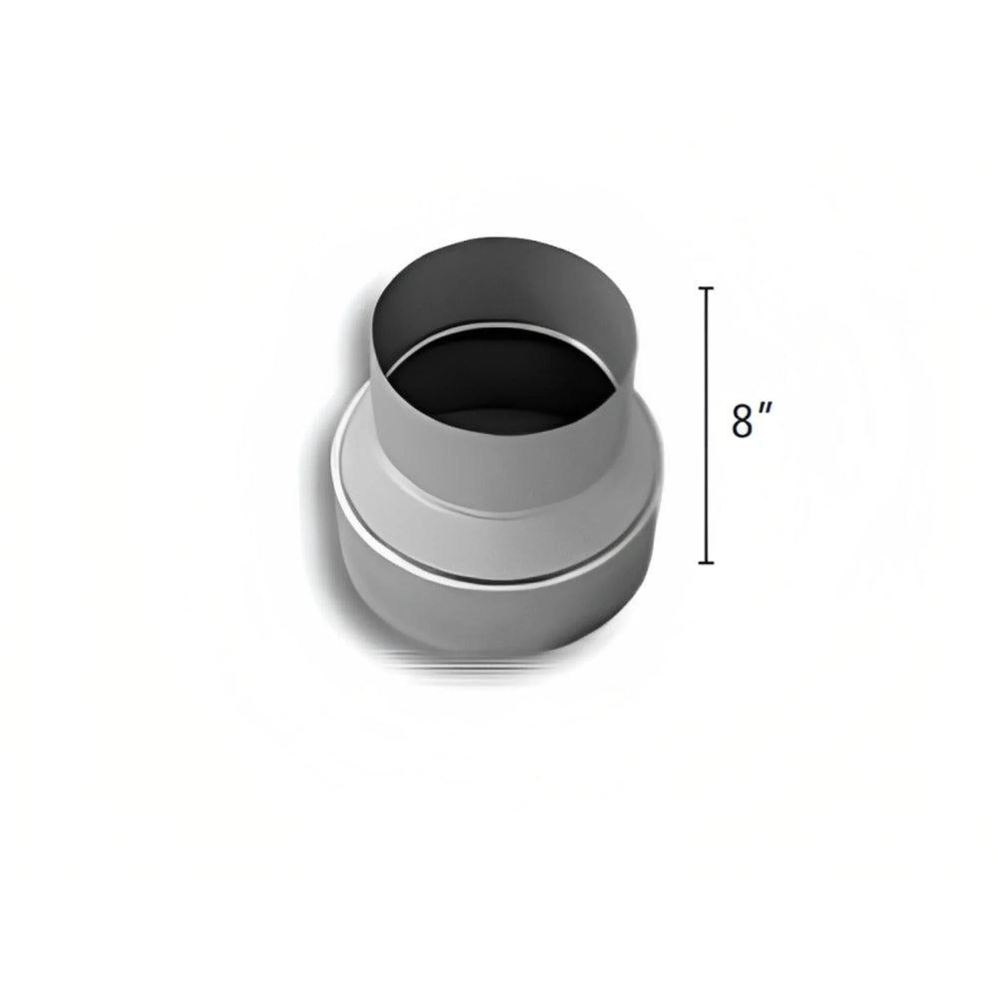 BDM Dalsin Line 9" x 8" 24 Gauge 316L Stainless Steel Reducer