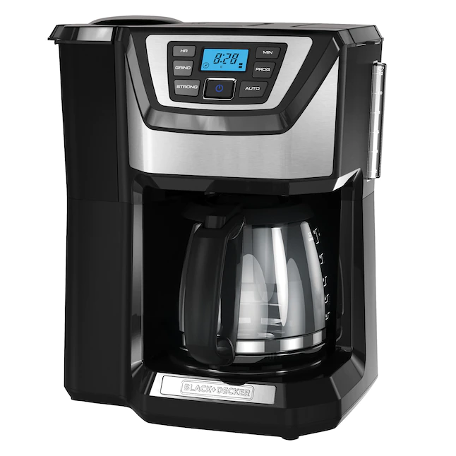BLACK+DECKER 12-Cup Black/Stainless Residential Drip Coffee Maker, CM5000B