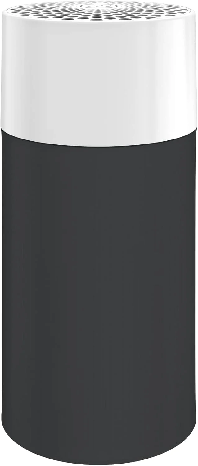 BLUEAIR Bedroom Air Purifier, Small Room Air Cleaner Dust Pet Dander Smoke Pollen Allergen, Odor Removal, for Home Office Nursery, 2 Washable Pre Filters, HEPASilent, Blue 411 (Non-Auto)