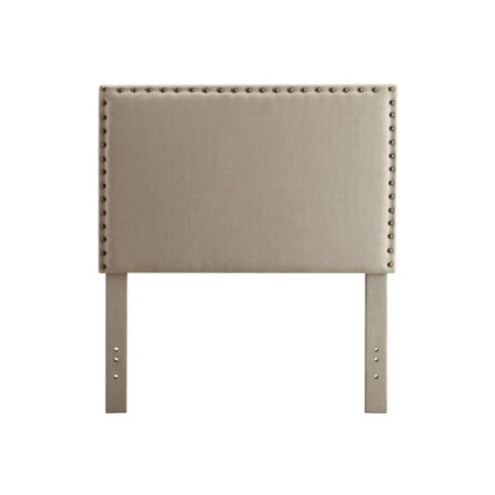 Benzara Herstal Contemporary Full Queen Headboard, Ivory