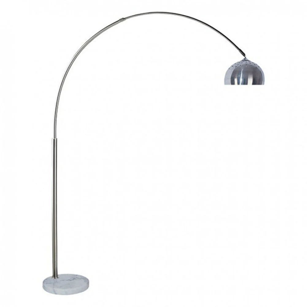 Benzara Rene Contemporary Style Arch Lamp, White