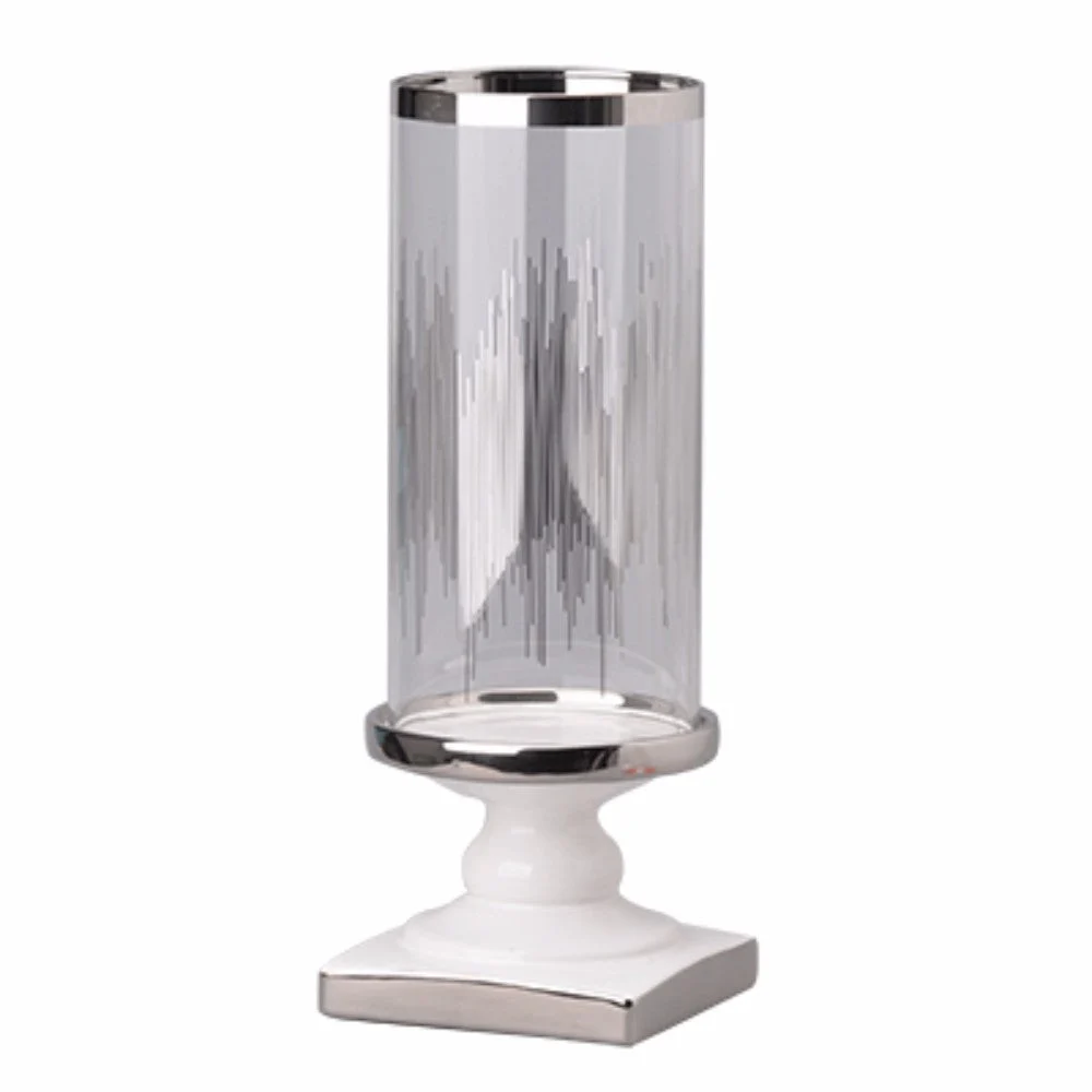 Benzara Highly Decorous Elliotte Pedestaled Candle Holder