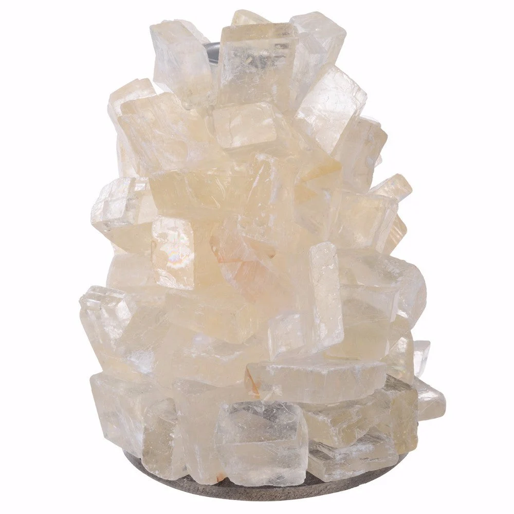 Benzara Utterly Gorgeous Quartz Stone Candle Holder , Natural